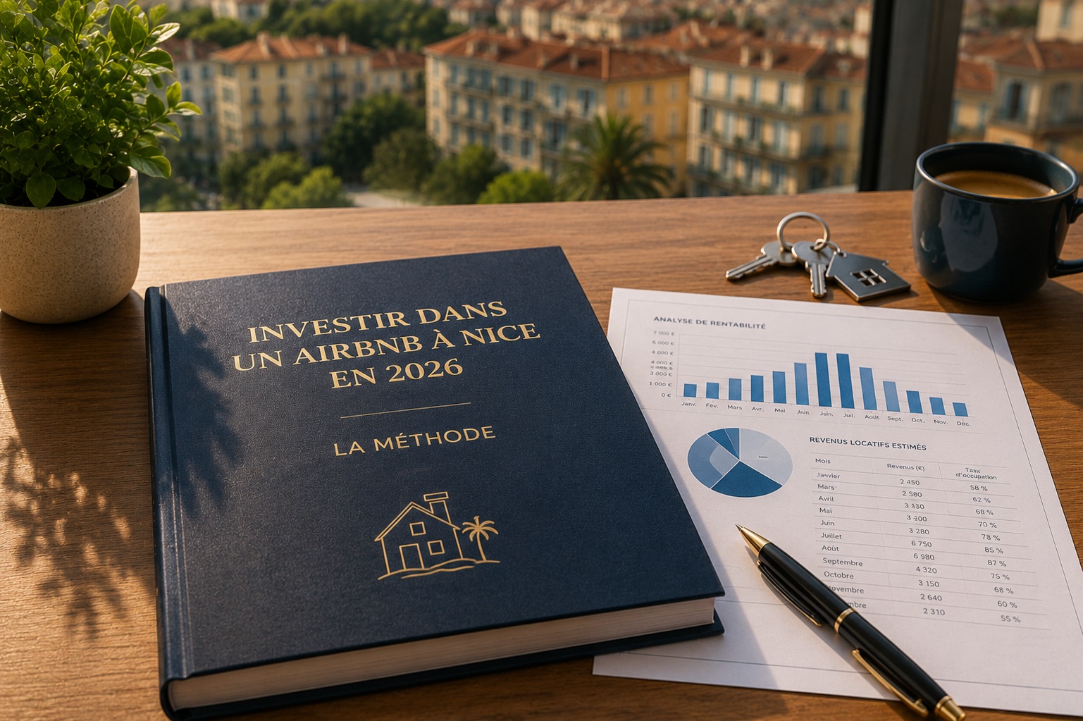 Investir dans un Airbnb à Nice en 2026, la méthode — guide d'investissement, analyse de rentabilité et vue sur Nice